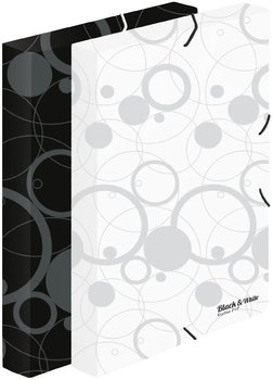 box na spisy Black&amp;White A4 , hbet 3cm