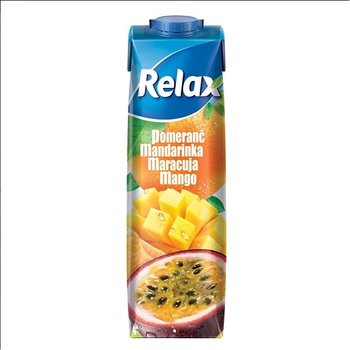 Relax pomeran,mandarinka,maracuja,mango 1l, 12ks