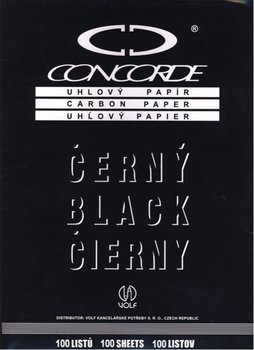 uhlový papír Concorde A4, 100 listů, černý