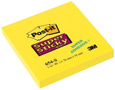 3M Super Stick 654 S  76x76mm, 90 lstk