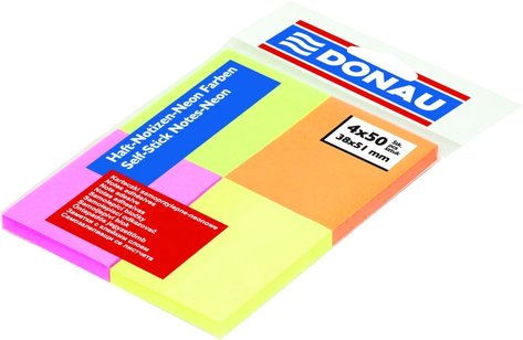 neonov bloky Donau 38x51mm, 4x50 lstk