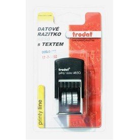 Razítko Trodat 4850 s datem a textem DOŠLO DNE