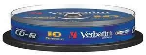 CD-R Verbatim 52x/700MB/spindl box 10ks