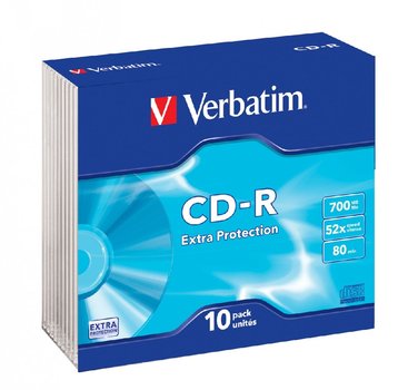 CD-R Verbatim 52x/700 MB/slim box 10ks