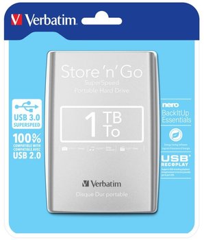 harddisk Verbatim 2,5&quot; 1TB stbrn