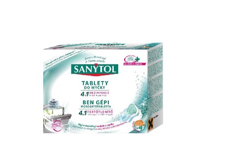 Sanytol  tablety do myčky 4v1, 40 tablet