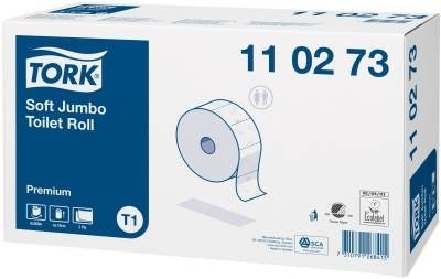 toaletní papír jemný 2-vrstvý Jumbo Tork 110273/T1/6 rolí