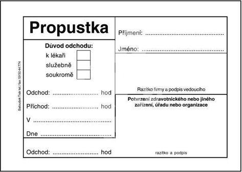 propustka ET 077