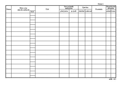 kniha jzd A5 .311, 20 list