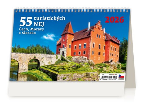 stoln kalend 55 turistickch NEJ ech, Moravy a Slezska