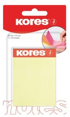 samolepic neonov bloek Easy Cube 75x50mm Kores, 125 lstk