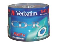 CD-R Verbatim 52x/700MB/spindl box 50ks