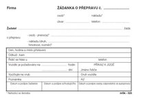 danka o pepravu A6, 100 list