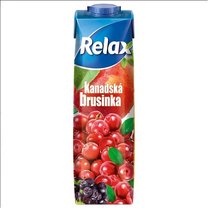 Relax brusinka 1l, 12ks