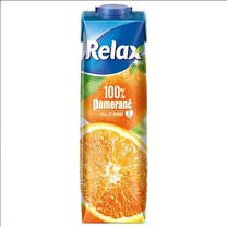 Relax pomeranč 100% 1l, 12ks