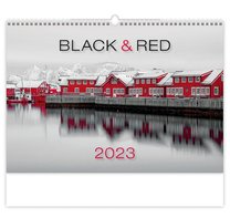 Nástěnný kalendář - Black Red